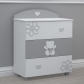 Продукт BAMBINO CASA - Комплект бебешко креватче Felice + скрин с пуш механизми Felice grigio - 2 - BG Hlapeta